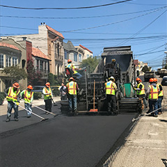 San Francisco street paving