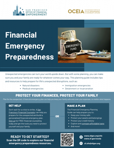 Financial Emergency Preparedness Flyer