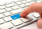 Keyboard with a Pay button