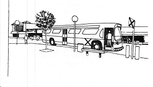 signage at a transit stop