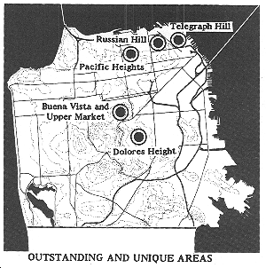 map of outstanding and unique areas