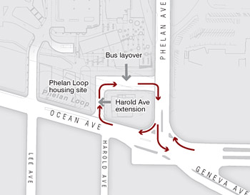 Reconfigured Phelan Bus Loop