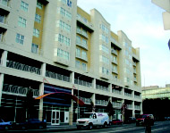 visible parking structure from street is unsightly