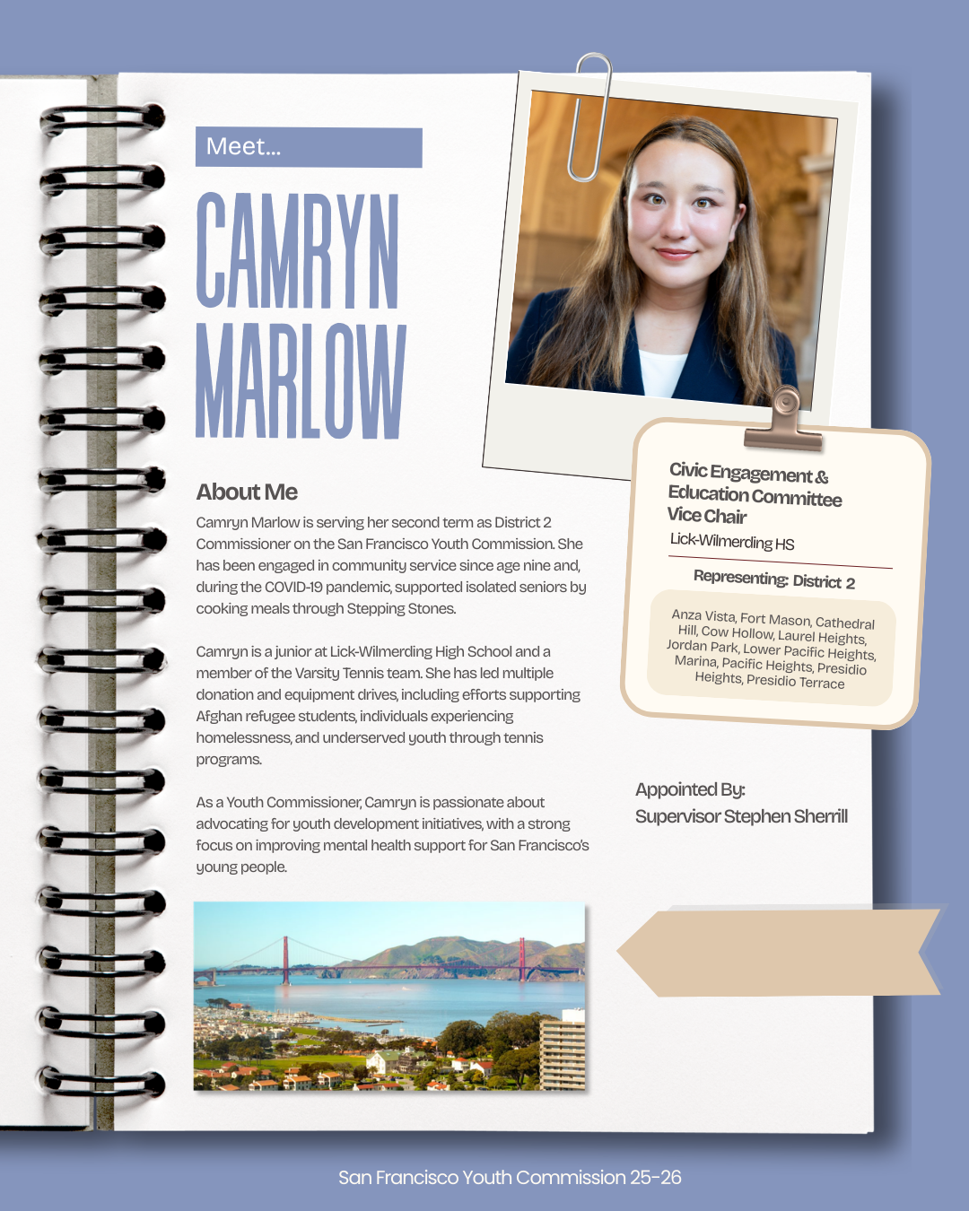 25-26 D2 Youth Commissioner Camryn Marlow