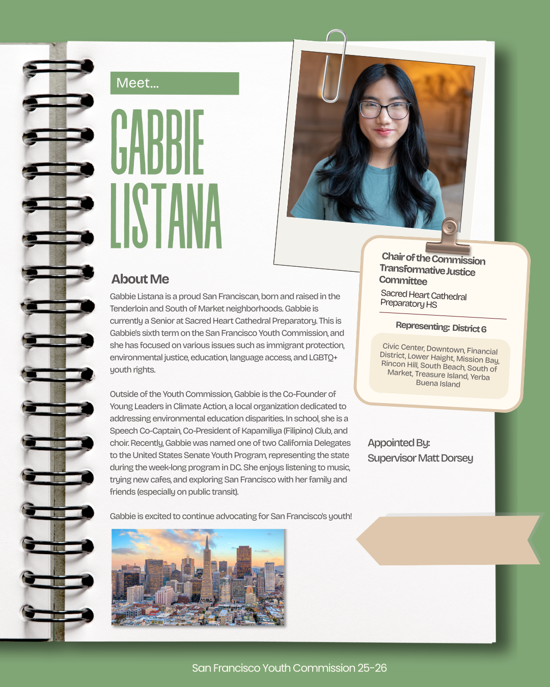 25-26 D6 Youth Commissioner Gabbie Listana