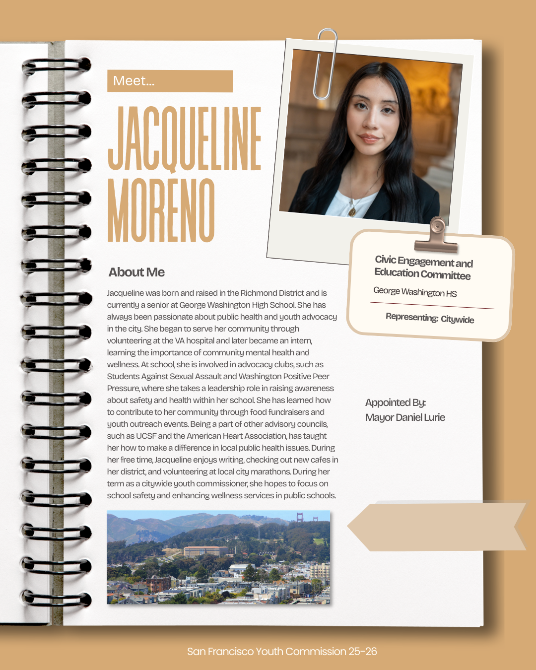 25-26 Citywide Youth Commissioner Jacqueline Moreno