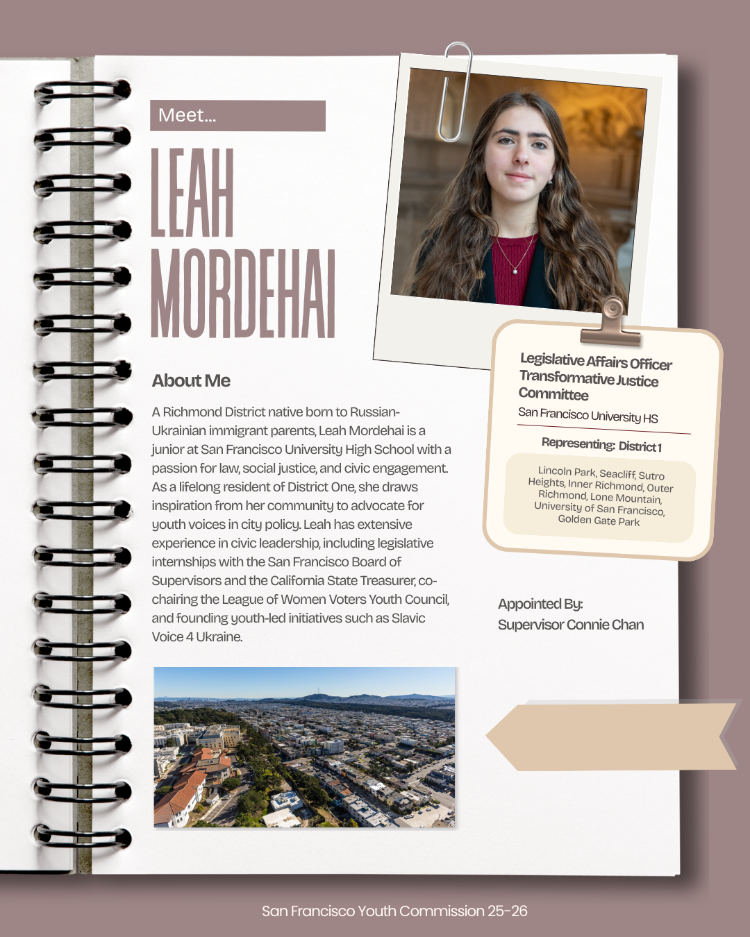 25-26 D1 Youth Commissioner Leah Mordehai