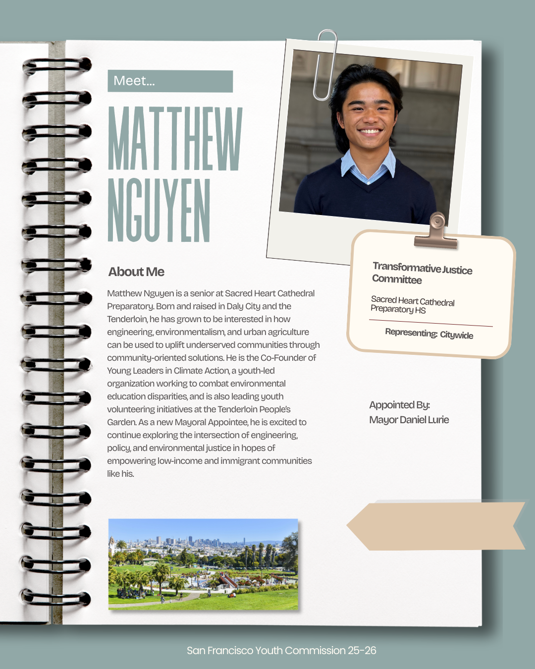 25-26 Citywide Youth Commissioner Matthew Nguyen