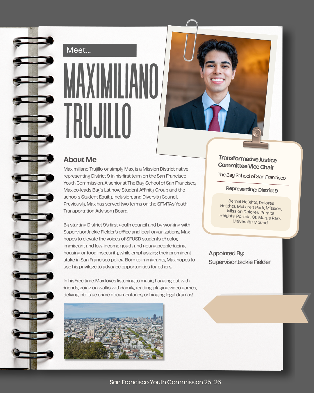 25-26 D9 Youth Commissioner Max Trujillo